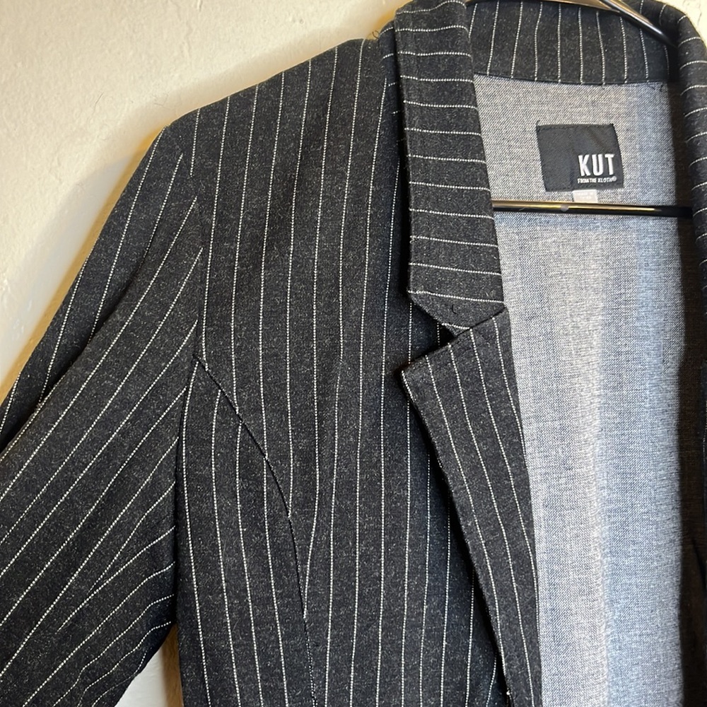 KUT from the Kloth pinstripe blazer